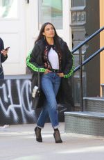 GINA RODRIGUEA, ROSARIO DAWSON, BRITTANY SNOW and DEWANDA WISE on the Set of Someone Great in New York 04/18/2018