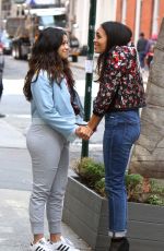 GINA RODRIGUEA, ROSARIO DAWSON, BRITTANY SNOW and DEWANDA WISE on the Set of Someone Great in New York 04/18/2018