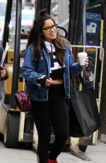 GINA RODRIGUEZ on the Set of Someone Great in New York 04/16/2018