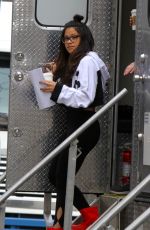 GINA RODRIGUEZ on the Set of Someone Great in New York 04/16/2018