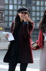 GINA RODRIGUEZ, ROSARIO DAWSON, BRITTANY SNOW and DEWANDA WISE on the Set of Someone Great in New York 04/18/2018