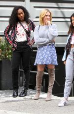 GINA RODRIGUEZ, ROSARIO DAWSON, BRITTANY SNOW and DEWANDA WISE on the Set of Someone Great in New York 04/18/2018