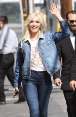 GWEN STEFANI at Jimmy Kimmel Live 04/18/2018