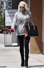 GWEN STEFANI Out and About in Los Angeles 04/03/2018