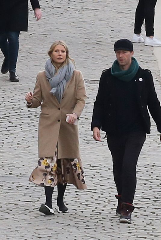 GWYNETH PALTROW and Chris Martin Out in Paris 04/01/2018