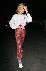 HAILEY BALDWIN Arrives at Dave Chappelle Secret Show in West Hollywood 04/19/2018