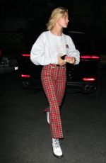 HAILEY BALDWIN Arrives at Dave Chappelle Secret Show in West Hollywood 04/19/2018