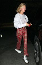 HAILEY BALDWIN Arrives at Dave Chappelle Secret Show in West Hollywood 04/19/2018
