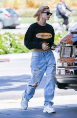 HAILEY BALDWIN at a Gas Station in Beverly Hills 04/17/2018