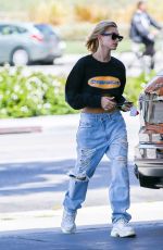 HAILEY BALDWIN at a Gas Station in Beverly Hills 04/17/2018