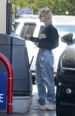 HAILEY BALDWIN at a Gas Station in Beverly Hills 04/17/2018