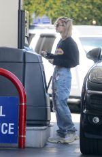HAILEY BALDWIN at a Gas Station in Beverly Hills 04/17/2018