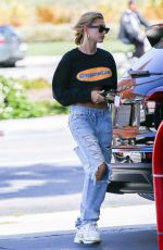 HAILEY BALDWIN at a Gas Station in Beverly Hills 04/17/2018