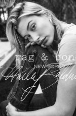 HAILEY BALDWIN for Rag & Bone DIY Project in New York, April 2018