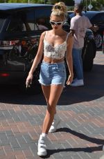 HAILEY BALDWIN Leaves Her Hotel in Palm Springs 04/14/2018