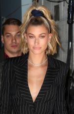 HAILEY BALDWIN Leaves Live with Kelly and Ryan in New York 04/26/2018