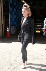 HAILEY BALDWIN Leaves Live with Kelly and Ryan Show 04/26/2018