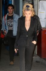 HAILEY BALDWIN Leaves Live with Kelly and Ryan Show 04/26/2018