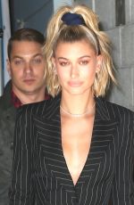 HAILEY BALDWIN Leaves Live with Kelly and Ryan Show 04/26/2018