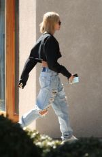 HAILEY BALDWIN Out on Melrose Place in Los Angeles 04/17/2018