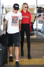HAILEY CLAUSON and Julian Herrera at LAX Airport in Los Angeles 04/06/2018