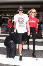 HAILEY CLAUSON and Julian Herrera at LAX Airport in Los Angeles 04/06/2018