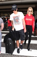 HAILEY CLAUSON and Julian Herrera at LAX Airport in Los Angeles 04/06/2018