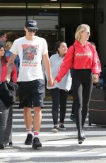 HAILEY CLAUSON and Julian Herrera at LAX Airport in Los Angeles 04/06/2018