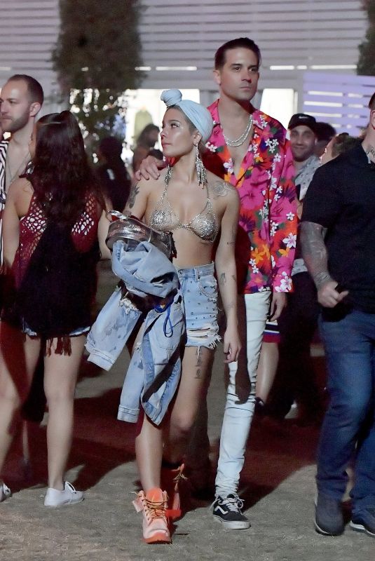 HALSEY in Bikini Top at 2018 Coachella Valley Music and Arts Festival 04/15/2018