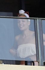 HALSEY on the Balcony on Her Hotel in Maui 04/03/2018 