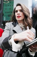 HAYLEY ATWELL Arrives at Build Series in New York 04/05/2018