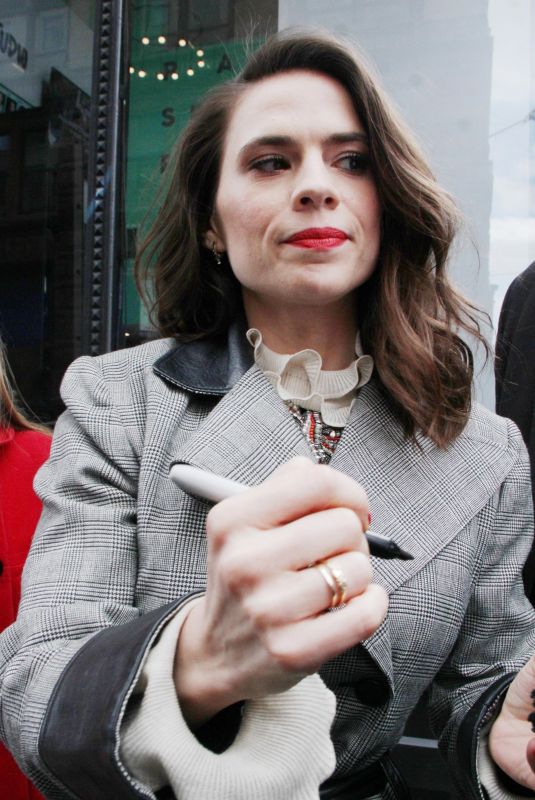 HAYLEY ATWELL Arrives at Build Series in New York 04/05/2018