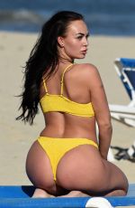 HAYLEY FANSHAW in Bikini on at a Beach in Magaluf 04/03/2018
