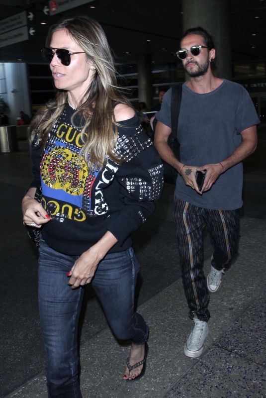 HEIDI KLUM at Los Angeles International Airport 04/12/2018