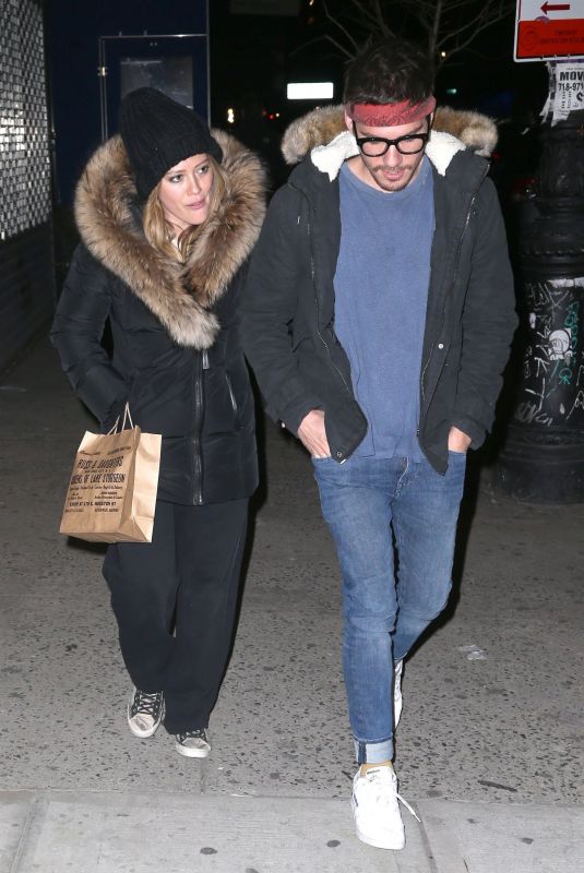 HILARY DUFF and Matthew Koma at Russ & Daughters in New York 04/10/2018