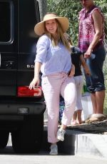 HILARY DUFF at Her Sons Baseball Game in Studio City 04/14/2018