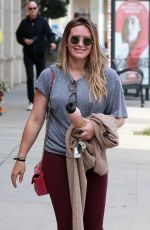 HILARY DUFF Heading to a Gym in Los Angeles 03/31/2018