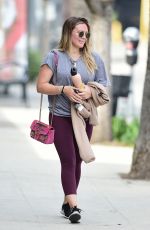 HILARY DUFF Heading to a Gym in Los Angeles 03/31/2018