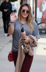 HILARY DUFF Heading to a Gym in Los Angeles 03/31/2018