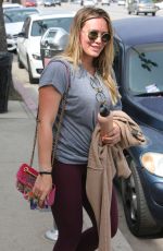 HILARY DUFF Heading to a Gym in Los Angeles 03/31/2018