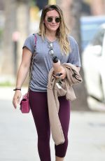 HILARY DUFF Heading to a Gym in Los Angeles 03/31/2018