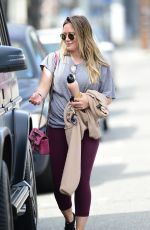 HILARY DUFF Heading to a Gym in Los Angeles 03/31/2018