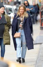 HILARY DUFF Out and About in New York 04/01/2018