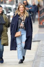 HILARY DUFF Out and About in New York 04/01/2018