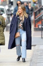 HILARY DUFF Out and About in New York 04/01/2018