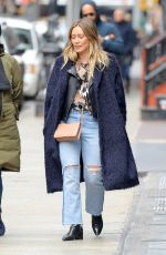HILARY DUFF Out and About in New York 04/01/2018