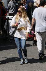 HILARY DUFF Out at Farmers Market in Los Angeles 04/29/2018