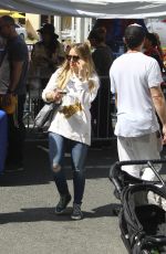 HILARY DUFF Out at Farmers Market in Los Angeles 04/29/2018