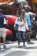 HILARY DUFF Out at Farmers Market in Los Angeles 04/29/2018