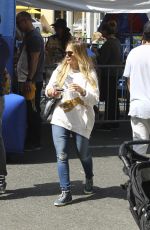HILARY DUFF Out at Farmers Market in Los Angeles 04/29/2018